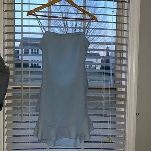 Lucy in the sky blue ruffle dress